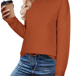 Zeagoo Sweaters for Women Fall Outfits Long Sleeve Knit Pullover Tops