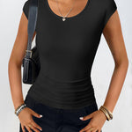 Zeagoo Tank Tops Sleeveless Tops Ribbed Knit Cap Sleeve Blouse