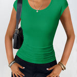 Zeagoo Tank Tops Sleeveless Tops Ribbed Knit Cap Sleeve Blouse