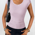 Zeagoo Tank Tops Sleeveless Tops Ribbed Knit Cap Sleeve Blouse