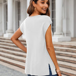 Zeagoo Short Sleeve Sweater Knit Going Out Sweater Tops
