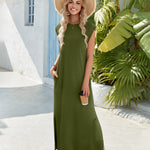 Zeagoo Women Floral Maxi Dress Summer Casual Sleeveless Sundress