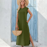 Zeagoo Women Floral Maxi Dress Summer Casual Sleeveless Sundress
