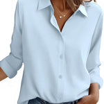 Casual Button Down Long Sleeve Blouses (US Only)