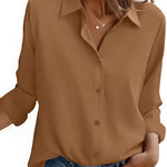 Casual Button Down Long Sleeve Blouses (US Only)