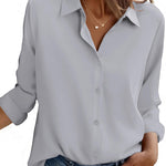 Casual Button Down Long Sleeve Blouses (US Only)