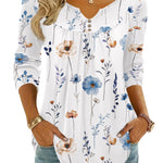 Zeagoo Dressy Casual Fashion V-neck Fall Blouses for Women Casual Work Office Loose Fit 2026 | Under $40