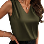 Zeagoo Dressy Casual Satin Camisole Tank Tops for Women Elegant Office Work Dressy 2026 | Under $25