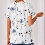 Zeagoo Summer Rolled Short Sleeve V Neck T-Shirt for Women Casual Business Work Office 2026 | Under $40
