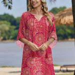 Zeagoo Women's Boho Mini Dress with Pockets (US Only)