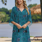 Zeagoo Women's Boho Mini Dress with Pockets (US Only)