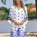 Zeagoo Women's Boho Mini Dress with Pockets (US Only)