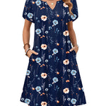 Zeagoo Women's Casual A-Line Short Sleeve Mini Dress with Pockets (US Only)
