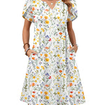 Zeagoo Women's Casual A-Line Short Sleeve Mini Dress with Pockets (US Only)