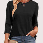 Zeagoo Women's Casual 3/4 Sleeve T-Shirts Cute Tunic Tops