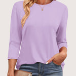 Zeagoo Women's Casual 3/4 Sleeve T-Shirts Cute Tunic Tops