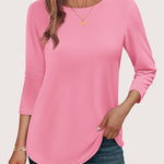 Zeagoo Women's Casual 3/4 Sleeve T-Shirts Cute Tunic Tops