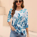 Zeagoo Women's Casual 3/4 Sleeve T-Shirts Cute Tunic Tops