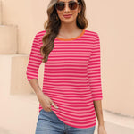 Zeagoo Women's Casual 3/4 Sleeve T-Shirts Cute Tunic Tops