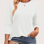 Zeagoo Women's Casual 3/4 Sleeve T-Shirts Cute Tunic Tops