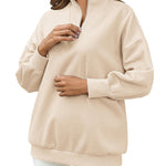 Zeagoo Women Sweatshirts Quarter Zip Stand Collar Pullovers Fleece Workout Hoodies Y2K Clothes