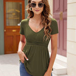 V Neck Tunic Tops - Zeagoo (Us Only)