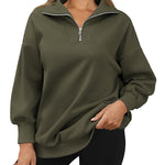 Zeagoo Women Sweatshirts Quarter Zip Stand Collar Pullovers Fleece Workout Hoodies Y2K Clothes