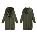 Fleece Hoodies Tunic Long Hoodie Jacket - Zeagoo (Us Only)