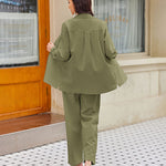 Linen Shirts Loose Long Pants Beach Outfits - Zeagoo (Us Only)