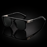 Axton Double Bridge Square Sunglasses
