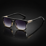 Axton Double Bridge Square Sunglasses