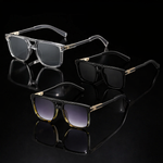 Axton Double Bridge Square Sunglasses