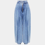 Giulia Balloon-Leg Denim Trousers