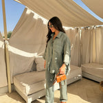 Charlotte Reid | Linen Two-Piece Set For Women