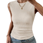 Zeagoo High Neck Tank Top Casual Ribbed Knit Shirts