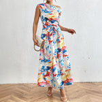 Marina Watercolor Maxi Dress