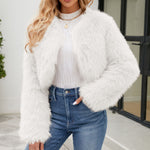 Celina Faux Fur Cropped Jacket