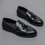 Alvaro Embossed Tassel Loafers