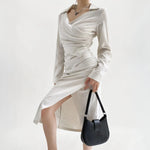 Alessandra Wrap Midi Dress