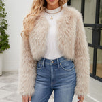Celina Faux Fur Cropped Jacket