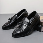 Alvaro Embossed Tassel Loafers