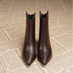 Mirza Chrome-Tip Ankle Boots