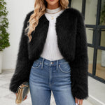 Celina Faux Fur Cropped Jacket