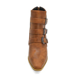Elodie Buckle Ankle Boots