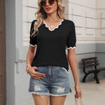 Casual Summer Lightweight Knit Blouse (US Only)