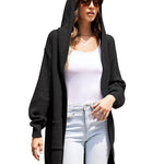 Zeagoo Women's Cardigan for Women Long Sleeve Knit Cardigan with Hood Open Front Sweater Coat Outwear with Pockets