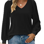Zeagoo Women's Blouses Dressy Casual V Neck Top