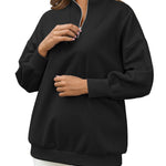Zeagoo Women Sweatshirts Quarter Zip Stand Collar Pullovers Fleece Workout Hoodies Y2K Clothes