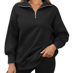 Zeagoo Women Sweatshirts Quarter Zip Stand Collar Pullovers Fleece Workout Hoodies Y2K Clothes