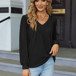 Zeagoo Women's Blouses Dressy Casual V Neck Top